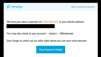 18th payment received from CoinPayU + 0.00015040 BTC | total paid 0.00254530 BTC