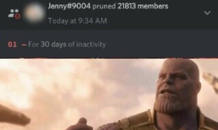 SNAP! 22000 inactive members were kicked from the BANANO Chat Server.