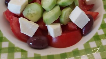 Foodbook #989 gorgeous Greek salad