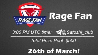 Join the AMA of Satoshi Club x Rage Fan. Rewards: 500 USDT, March 26th.