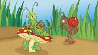 La fabula del grillo y la hormiga / The fable of the cricket and the ant