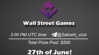 Join the AMA of Satoshi Club x Wall Street Games. Rewards: 500 USDT, June 27th.
