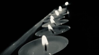 After the mass in the Catheral (black and white photos)