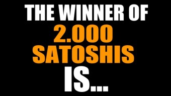 THE WINNER of the 2.000 Satoshis IS...