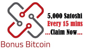 Bitcoin Bonus, Claim Bitcoin every 15 Minutes