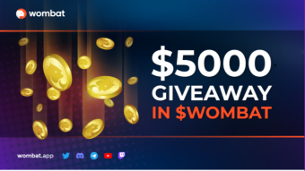 Simple tasks to join Wombat's Giveaway and win 1755 $WOMBAT