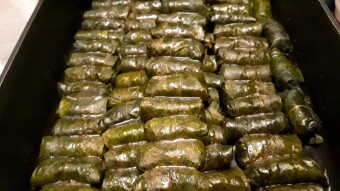 Foodbook #838 Greek Dolmades - Stuffed Vine Leaves