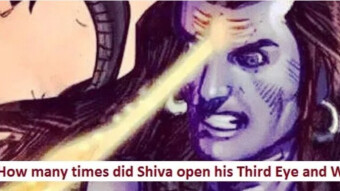 How many times has Lord Shiva opened his Third Eye, and Why?