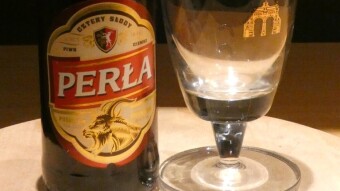 Strong dark beer "Koźlak" from the Perła brewery - but it's not a porter