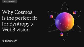 Syntropy chooses Cosmos for Web3 development