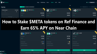 How to Stake $META tokens on Ref Finance and Earn 65% APY on Near Blockchain