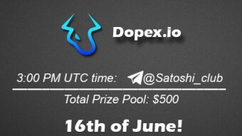 Join the AMA of Satoshi Club x Dopex.io. Rewards: 500 USDT, June 16th.
