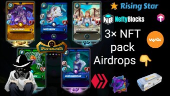 Splinterlands My first Golden Chaos Legion legendary!! NFT packs airdrop 2nd of 3