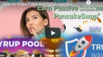 How to Stake Cake and Syrup coin at PancakeSwap using Trustwallet app