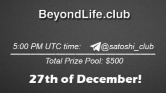 Beyondlife.club x Satoshi Club AMA Recap from the 27th of December