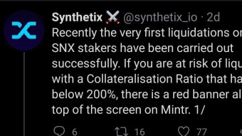 First liquidations on Synthetix/Mintr