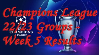 Champions League 22/23 Groups - Week 5 Results