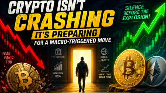🧠 Crypto Isn’t Crashing — It’s Preparing for a Macro-Triggered Move