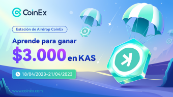 ¡Llega la CoinEx Airdrop Station! ¡Aprende y gana 100.000 KAS completando el cuestionario!