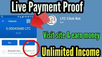 Got my 11th payment with LTC Click Bot / Unlimited income