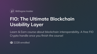 Learn about blockchain interoperability and earn your free FIO Crypto handle when you finish the course!
