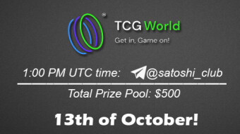 AMA Satoshi Club x TCG.WORLD, October 13th