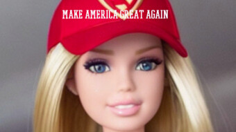 Ivanka Trump as a Barbie doll in a MAGA Hat: Yes, I made this!