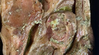 Foodbook #808 Greek lemon roasted pork chops