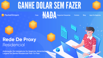 Packetstream - Ganhe Dolar Via Paypal Sem Fazer Nada - Saque Mínimo $ 5,00