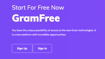 Sign up and Get 10 Gram tokens = 20$ at Gram Free