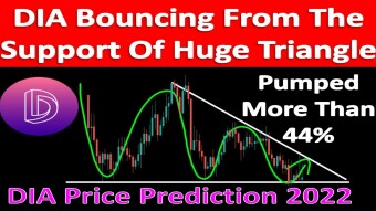 DIA Bouncing From The Support Of Huge Triangle | DIA Price Prediction 2022