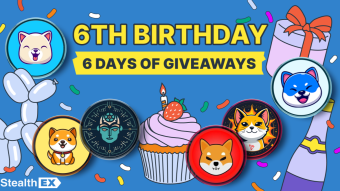 StealthEX Celebrates 6th Anniversary with 6-Day Crypto Giveaway!