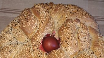 Foodbook #232  traditional Easter Bread Wreath with recipe