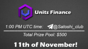 Units Finance x Satoshi Club AMA Recap from 11th of November.