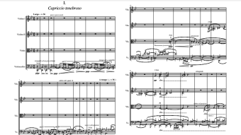 Sinfonia concertante for String Orchestra: I. Capriccio tenebroso (Scrolling Score) [Philip Daniel; 2017]