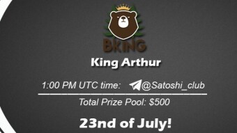 Join the AMA of Satoshi Club x King Arthur. Rewards: 500 USDT, July 23rd.