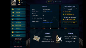 Enjoying the new game on STEEM Blockchain Holybread.io