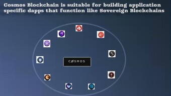 Cosmos Blockchain is suitable for building application specific dapps that function like sovereign Blockchains
