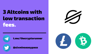 3 AltCoins with low transaction fees