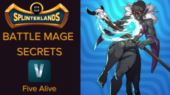Splinterlands Weekly Challenge Battle BATTLE MAGE SECRETS! Five Alive