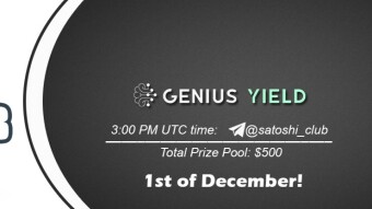 Join the AMA of Satoshi Club x Genius Yield. Rewards: 500 USDT, December 1st.
