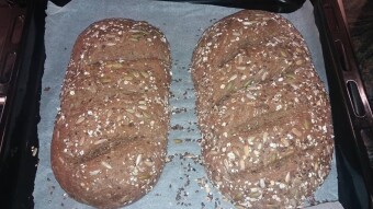 Foodbook #484 Whole wheat bread with seeds