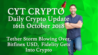 Tether Storm Blowing Over. Fidelity Gets Into Crypto .  Bitfinex Improves Fiat Processing System.