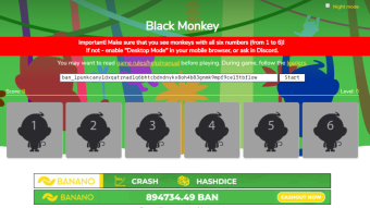 BANANO's Faucet Game 'Black Monkey' is back! 24 hours only!