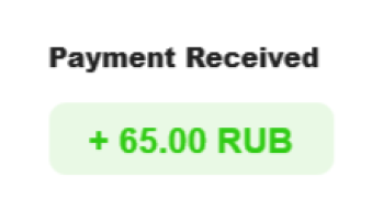 10th payment received from WMRFast + 65 RUB | total paid 462.40 RUB