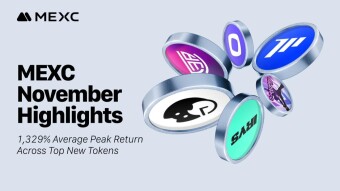 MEXC Reports 1,329% Average Peak Return Across Top New Tokens in November