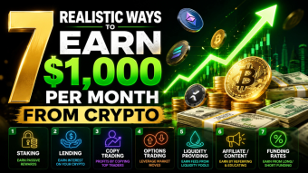 How to Make $1,000 Per Month from Crypto in 2026: 7 Realistic Strategies Ranked by Effort, Risk, and Actual Earnings