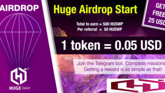 Hugeswap (HUSWAP) DeFi Project Exchange - Airdrop from 25th Oct, to 15th Nov 2020