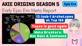 Axie Infinity: Origins Meta Report - Early Epic Era (14 Aug 2023)