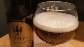 Komes quadruple amber, craft beer aged for two years, great experience again